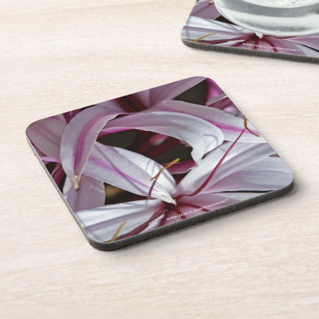 Lilies Beverage Coaster (Left Side)