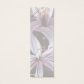 Lilies Custom Bookmark (Back)
