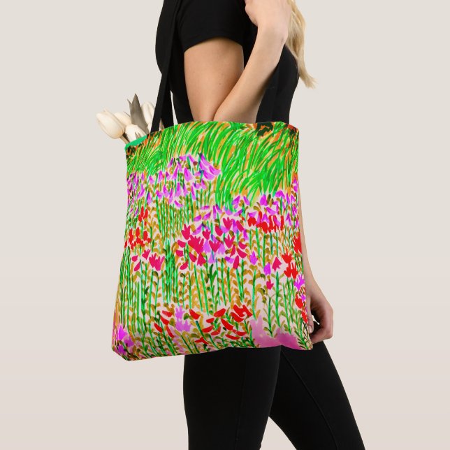 Lilies Everywhere Tote Bag (Close Up)
