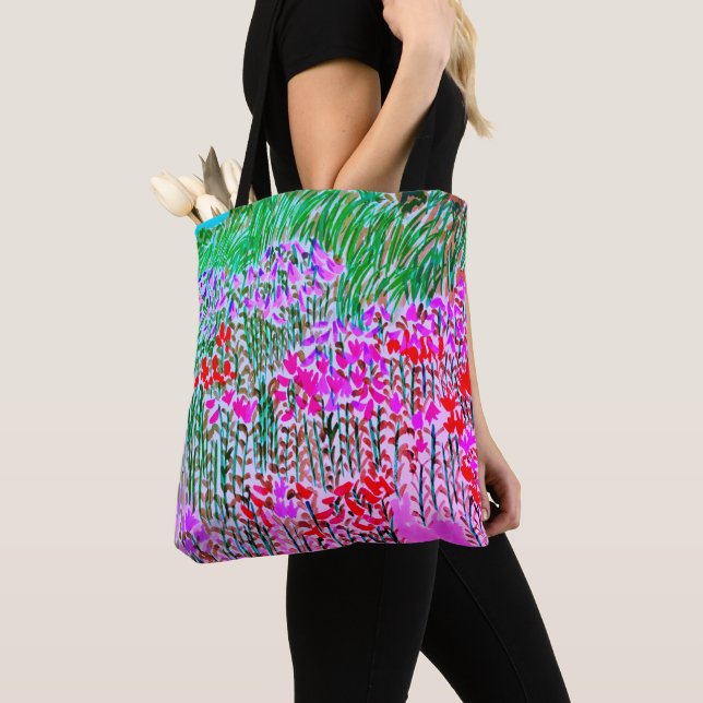 Lilies Everywhere Tote Bag (Close Up)