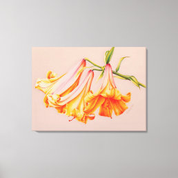 &quot;Lilies&quot; fine art botanical canvas print medium
