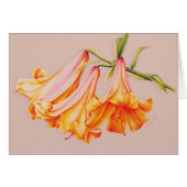 "Lilies" fine art neural everyday card (Front Horizontal)