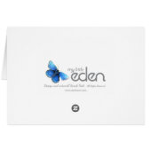 Lilies fine art Watercolor pencil everyday card (Back Horizontal)