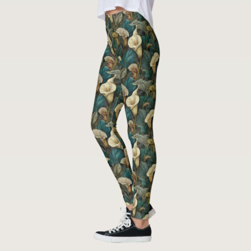 lilies  Flower Gym Wear Calla lilies Aesthetic  Leggings
