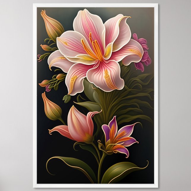 Lilies  framed art (Framed Front)