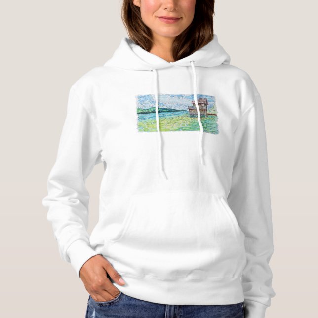Lilies in Lake Hoodie (Front)