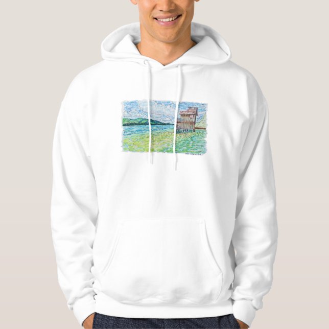 Lilies in Lake Hoodie (Front)