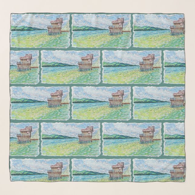 Lilies in Lake Scarf (Front)