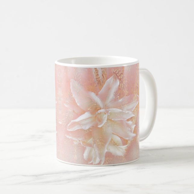 Lilies In Pink Fantasy Coffee Mug (Front Right)