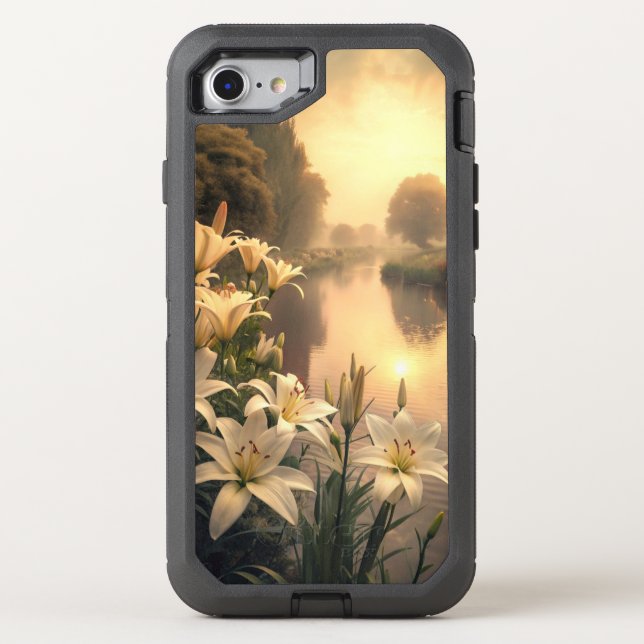 Lilies in the River Otterbox iPhone Case (Back)