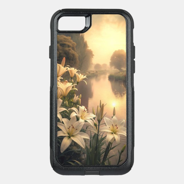 Lilies in the River Otterbox iPhone Case (Back)