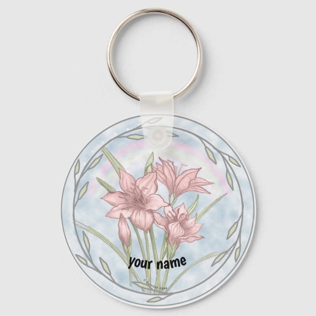 Lilies  keychain (Front)