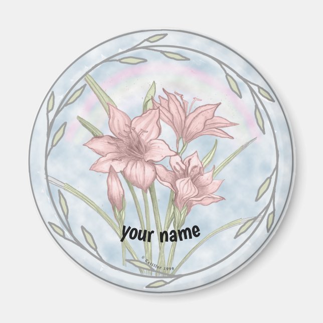 Lilies   magnet (Front)