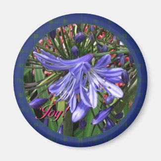 Lilies of the Nile Joy Round Magnets