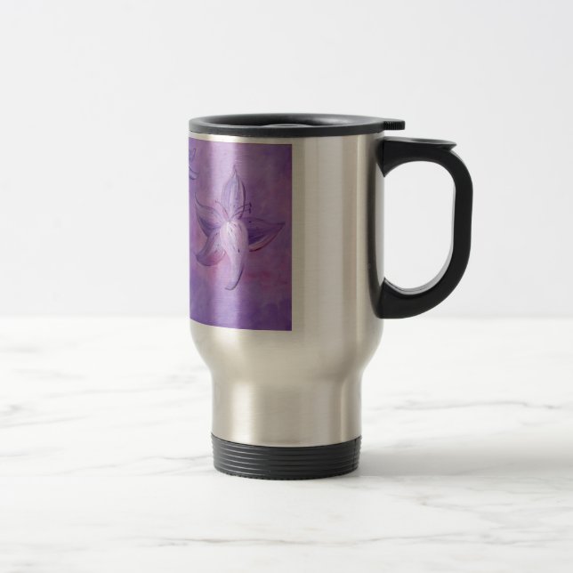 lilies of the song travel mug (Right)