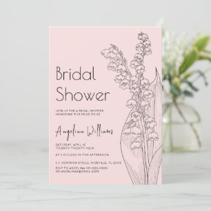 lilies of the valley Bridal Shower Invitation