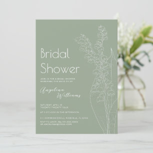 lilies of the valley Bridal Shower Invitation