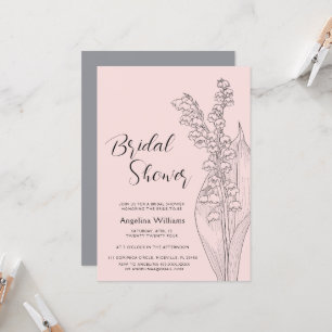 lilies of the valley Bridal Shower Invitation