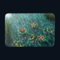 Lilies on the Water Bathmat