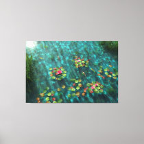 Lilies on the Water Canvas Print