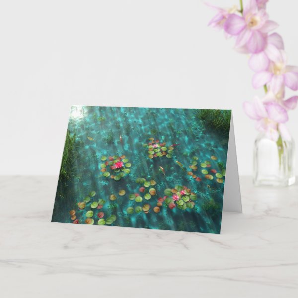 Lilies on the Water Card