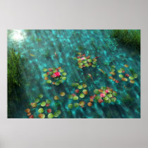 Lilies on the Water Print