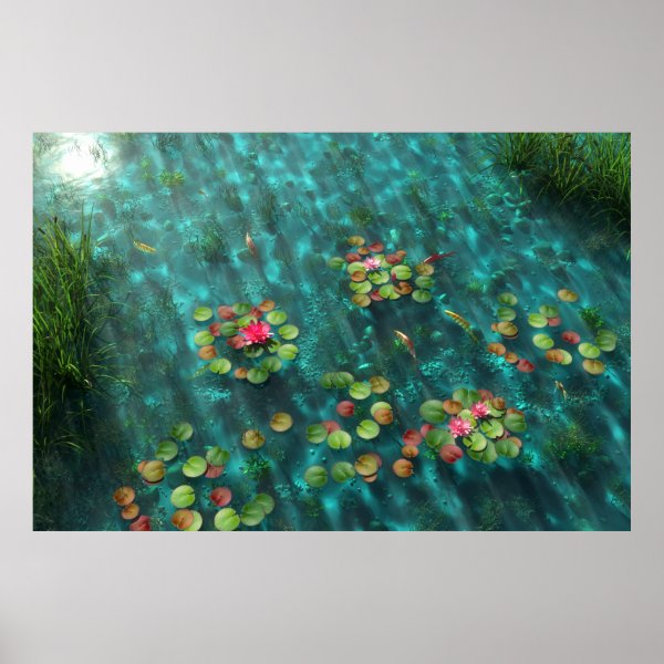 Lilies on the Water Print