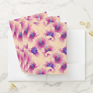 Lilies Pocket Folder