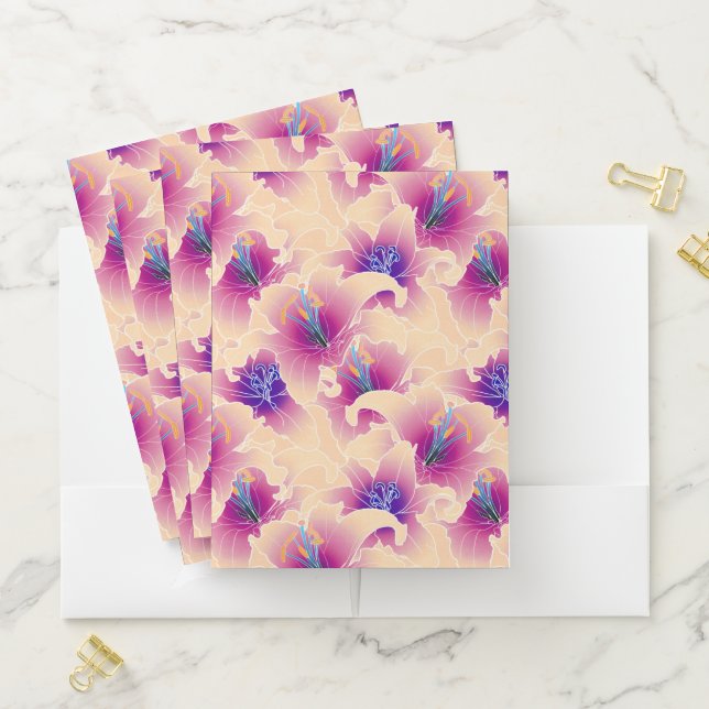 Lilies Pocket Folder (In Situ)