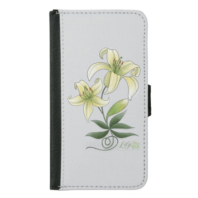 Lilies Samsung Galaxy Wallet Case (Front)