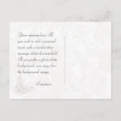 Lilies Save the Date Silver 25th Anniversary Announcement Postcard (Back)