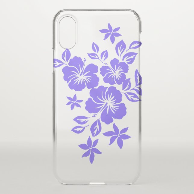 Lilikoi Hibiscus Hawaiian Floral Lilac Uncommon iPhone Case (Back)