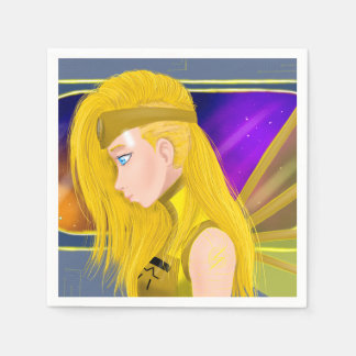 Lilin OC - Cyborg angel - Starset inspired art Napkins