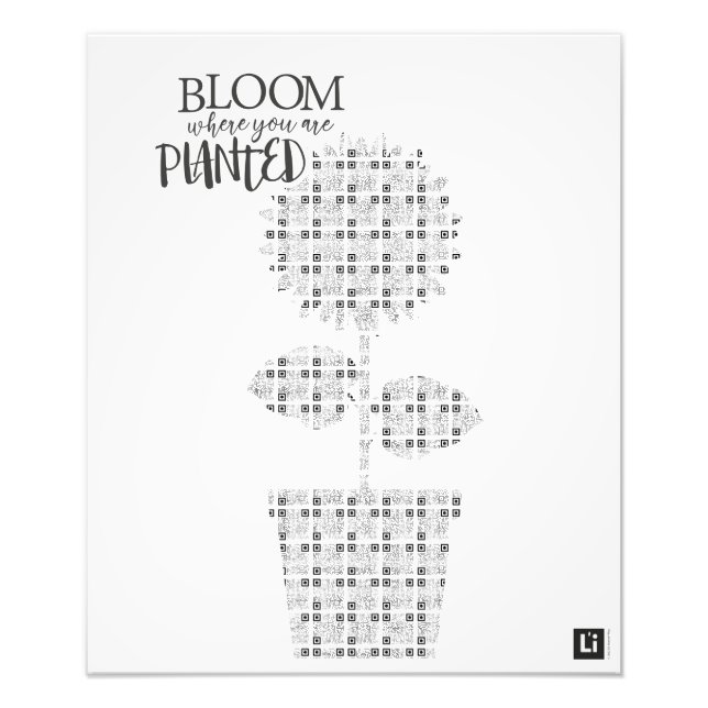 Lil'Inspirations #4 - Bloom where you are planted Photo Print (Front)