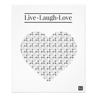 Lil'Inspirations #5 - Live, Laugh, Love Photo Print