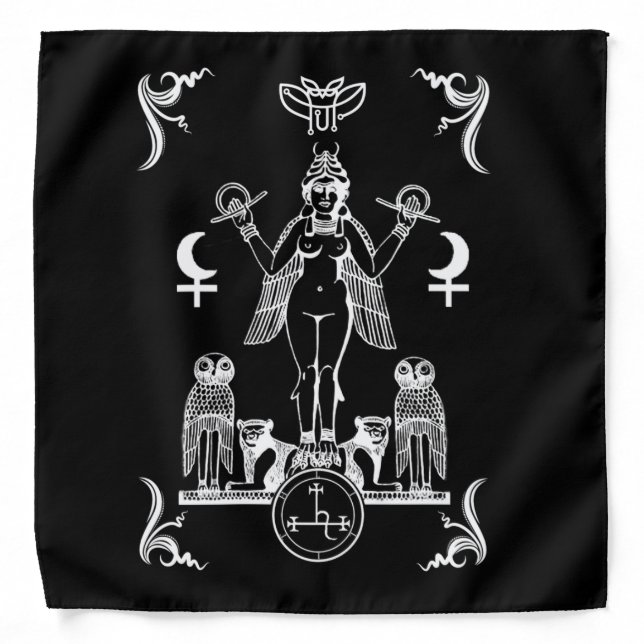 Lilith Altar Cloth Bandana (Front)