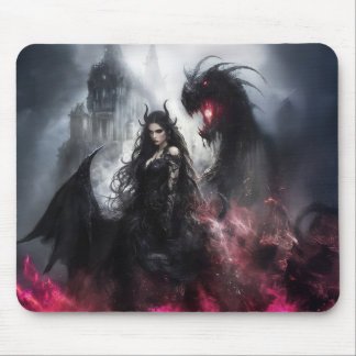 Lilith, Dark Goddess, Occult, Witchcraft, Gothic 1 Mouse Pad