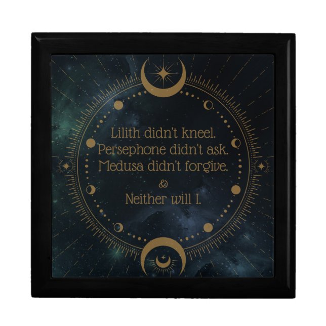 Lilith Didn't Kneel Divine Rebellion Inspirational Gift Box (Front)