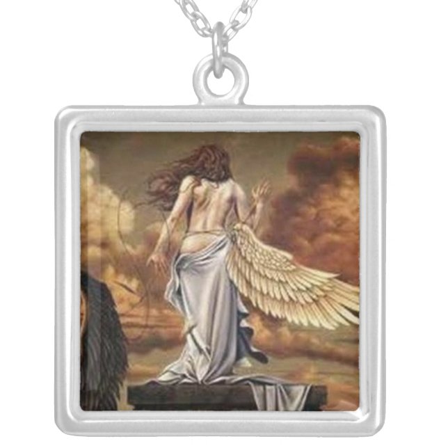 Lilith in Anger Silver Plated Necklace (Front)