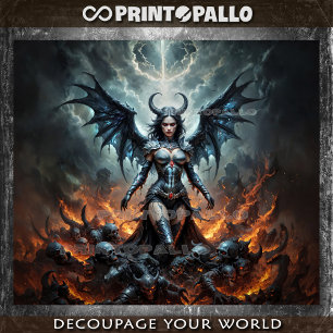 Lilith myth: the mother of all demons of hell tissue paper