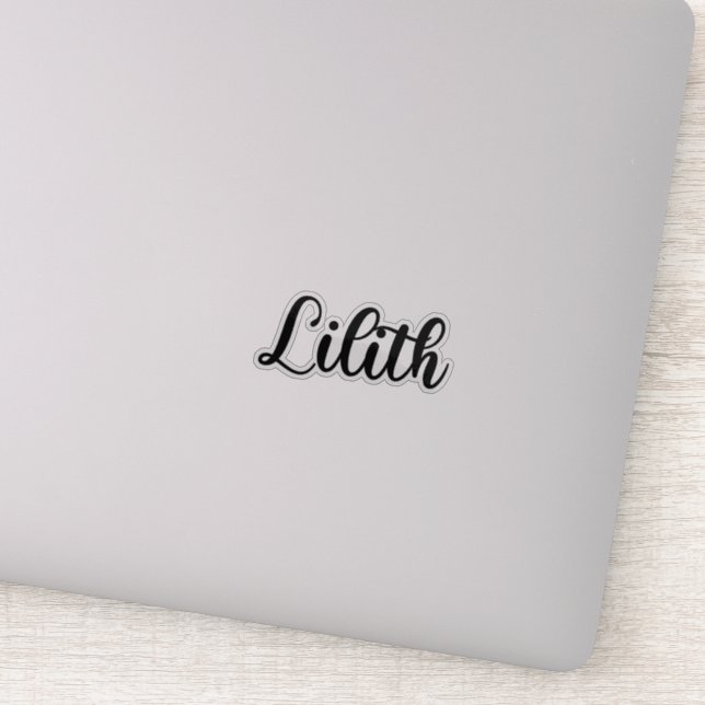 Lilith Name - Handwritten Calligraphy Sticker (Detail)