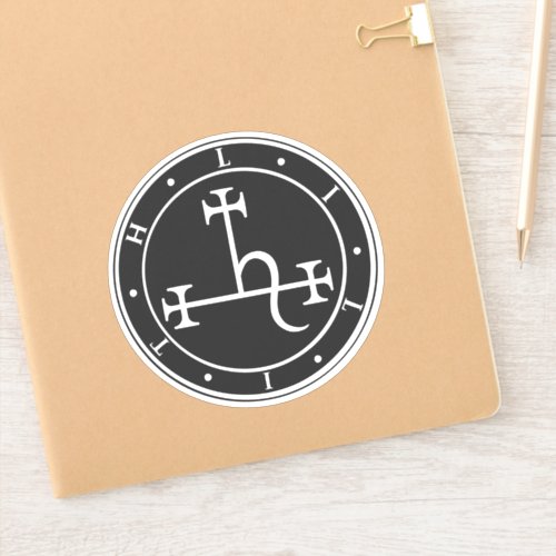 Lilith sigil Dark moon Goddess seal Sticker