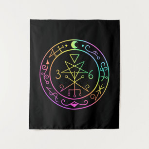 Lilith sigil. Dark moon Goddess seal Tapestry