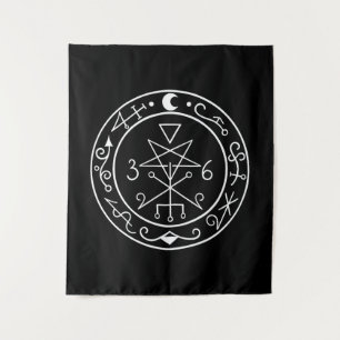 Lilith sigil. Dark moon Goddess seal Tapestry