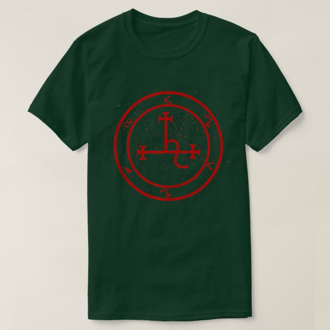 Lilith Sigil Enochian Succubi Writing Magick Occul T-Shirt (Design Front)