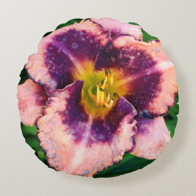 Lilium Bloom Photo  Round Pillow (Front)