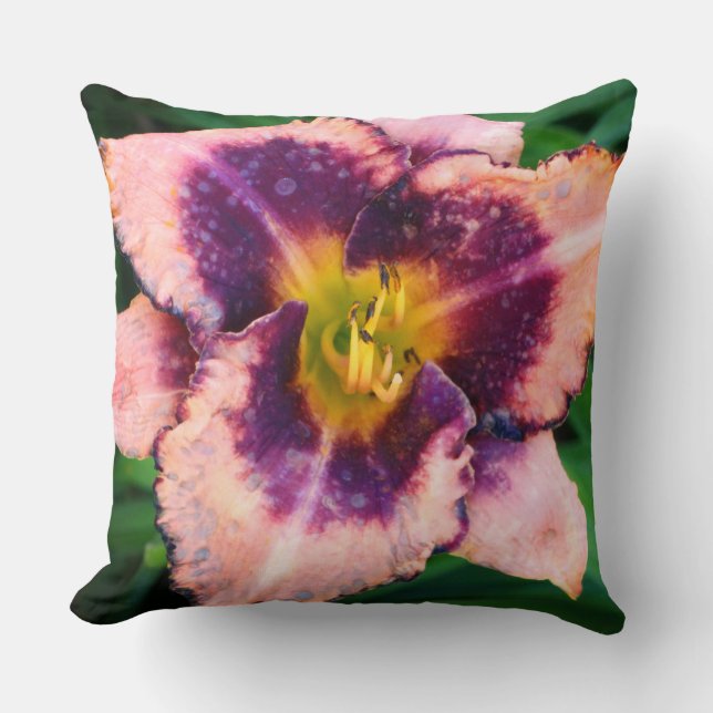 Lilium Bloom Photo  Throw Pillow (Front)