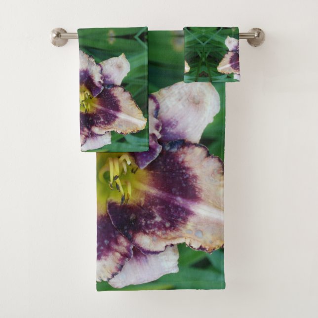 Lilium blossom close-up photo  bath towel set (Insitu)