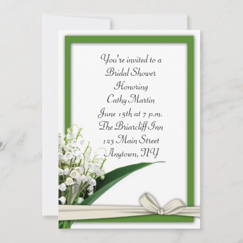 Liliy of the Valley Invitation