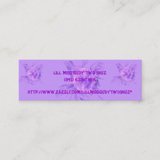 Lill Miss Gudy Two Shuz Mini Business Card